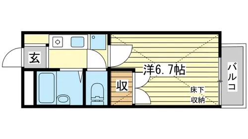 ノーブル青山Ⅰ【101号室】の間取り