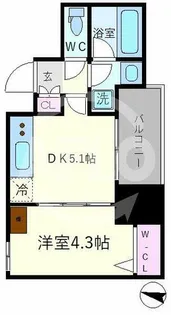 アーバネックス京町堀【6階】の間取り
