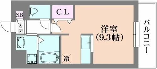 ルミエール兵庫【3階】の間取り