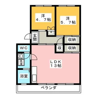 Minoru (ミノル)【4階】の間取り