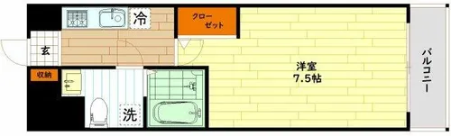 T’s SQUARE 大阪城【4階】の間取り