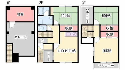 3LDKの間取り画像