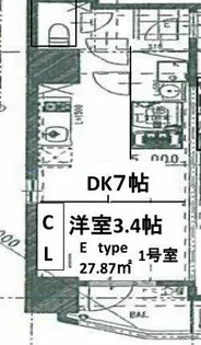 エスリードレジデンス大阪福島フロント【2階】の間取り
