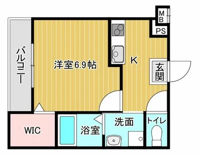 フジパレス山之内ノース【1階】の間取り