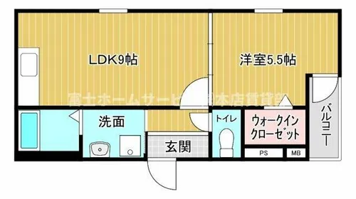 フジパレス山之内ノース【203号室】の間取り