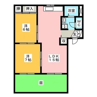 AMTY原山台 B棟【1階】の間取り