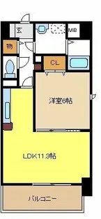 ベルデュールⅢ【7階】の間取り