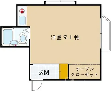 庄内マンション【1階】の間取り