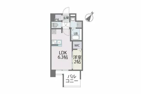 MODERNPALAZZO博多デュオグランデEAST【4階】の間取り