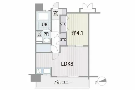 アルティザ博多プレミア【7階】の間取り