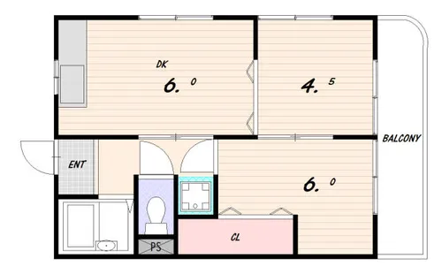 グレイスハイツ大田町【1階】の間取り