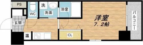 ウイングコート船場【5階】の間取り