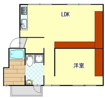 SISA野里【1-4号室】の間取り