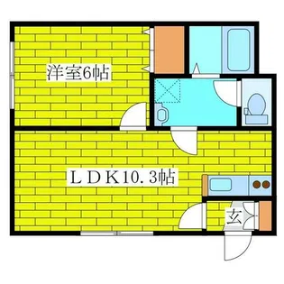 カーナ・ハギナカ【203号室】の間取り