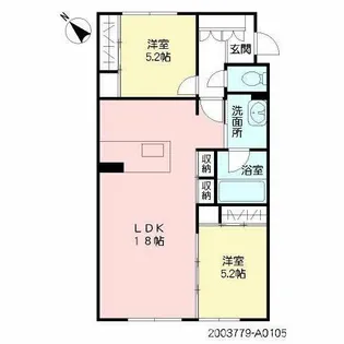 シャーメゾン優蒼の杜 壱番館【1階】の間取り