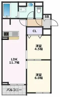 ちさとVⅢ【1階】の間取り