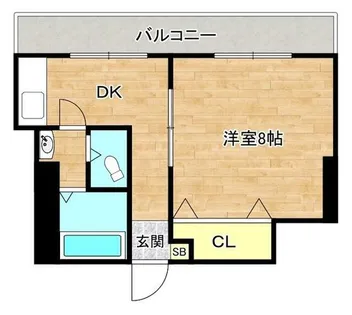 東花園コーポ【4階】の間取り