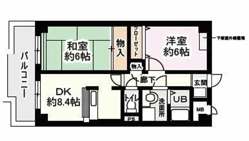 フルラーレ【4階】の間取り