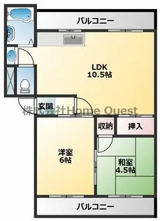 パルコートタナカ【1階】の間取り