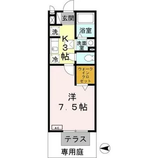 メゾン・ソレーユ【1階】の間取り