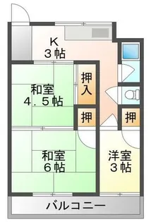 オレンジマンション【3階】の間取り