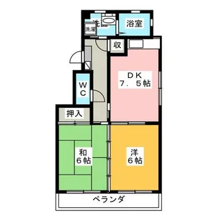 セントラルハイツ野並Ⅱ【5階】の間取り