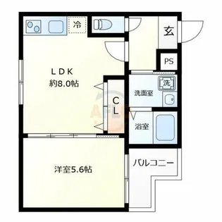 フジパレス沢ノ町【3階】の間取り