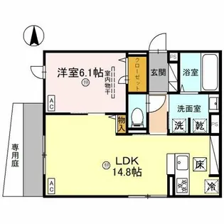 Clashist南住吉【2階】の間取り