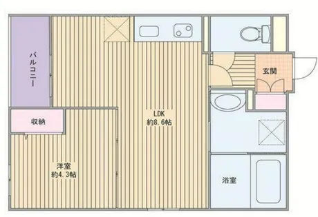 ALMO姫路駅前【3階】の間取り