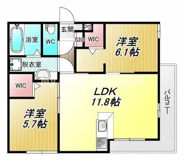 Famille八尾東【3階】の間取り