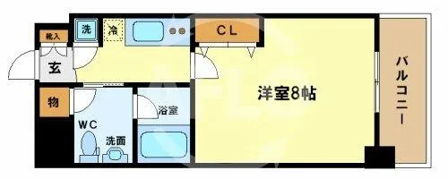 アプリーレ京町堀【2階】の間取り