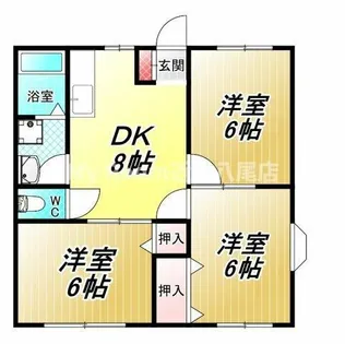 マンション クララ【1階】の間取り