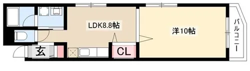 NKビル野田【501号室】の間取り