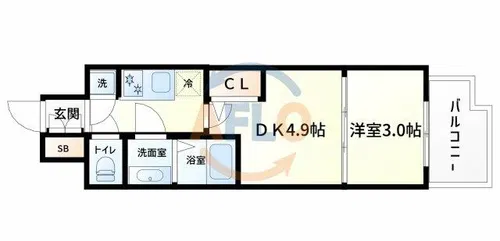 セレニテ東梅田アリエ【12階】の間取り