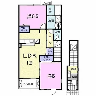 プラシードM【2階】の間取り