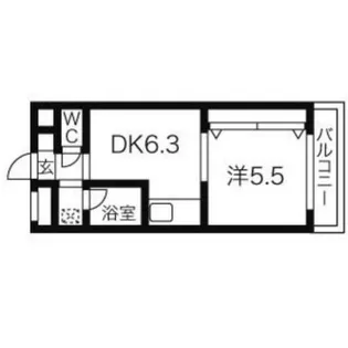 ウエスト35【6階】の間取り
