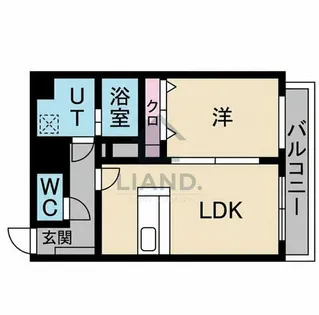 エムティースクエア吉塚駅前【605号室】の間取り