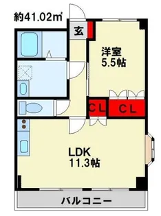 グラン・ピア【102号室】の間取り