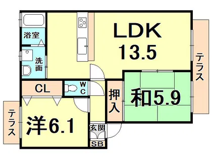 SOL.LEVANTE 6【2階】の間取り