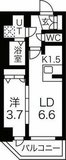 メイクス上前津Ⅲ【6階】の間取り