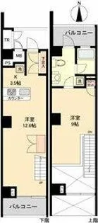 スクエア名駅南【9階】の間取り