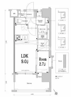 エンクレスト空港通り【6階】の間取り