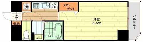 大阪府大阪市浪速区敷津西2丁目【マンション】の間取り