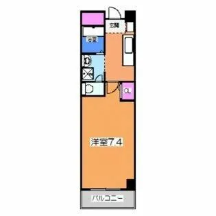 ブリディアントグリーン三国ヶ丘【708号室】の間取り