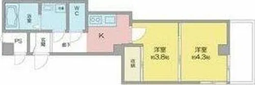 B’s117 North【8階】の間取り