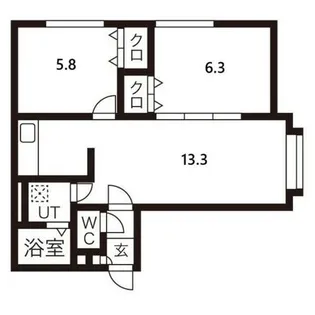 HOUSE OF MARQUIS Ⅵ(ハウスオブマーキス6)【3階】の間取り