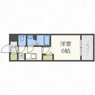 アドバンス大阪セレーノ【15階】の間取り