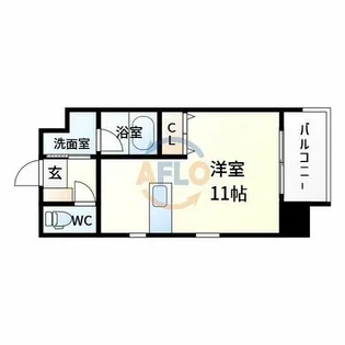 アバンティ淡路【7階】の間取り