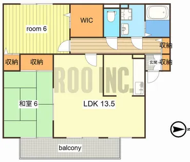 グリーンコート【2階】の間取り