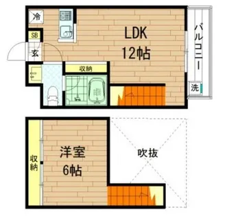 ボンボニエール【6階】の間取り